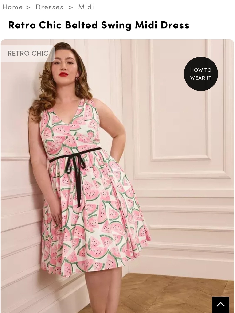 Torrid Watermelon Print Swing Midi Dress NWT NEVER WORN SIZE 3